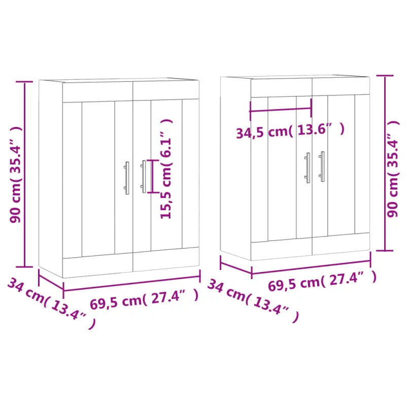 Dressoirs en buffetkasten van bewerkt hout met extra opbergruimte - Dressoirs & buffetkasten