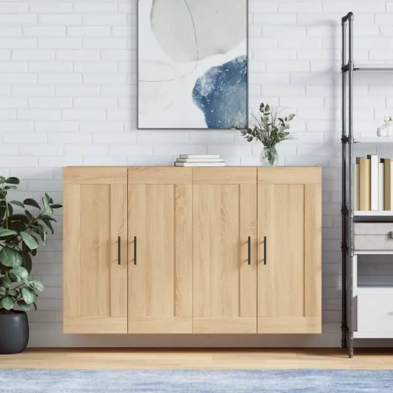 Dressoirs en buffetkasten van bewerkt hout met extra opbergruimte - Sonoma eiken / 2 / Buis zwart - Dressoirs &