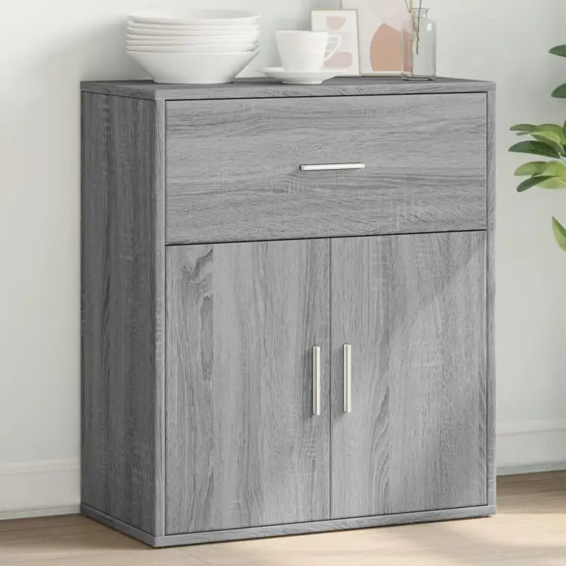 Dressoirs en buffetkasten van bewerkt hout met modern design - Grijs sonoma / 1 - Dressoirs & buffetkasten