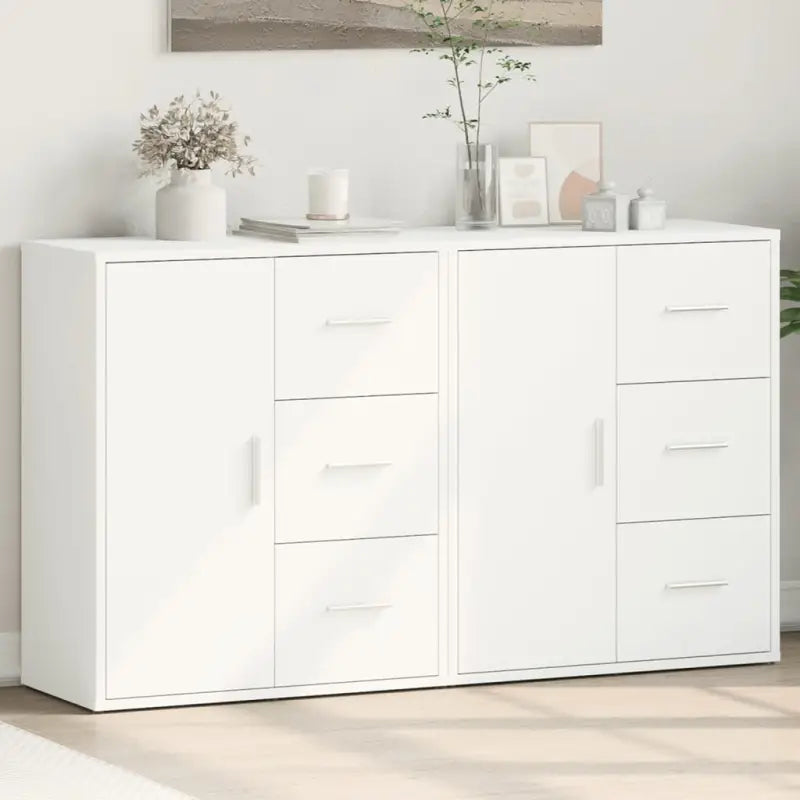 Dressoirs en buffetkasten van bewerkt hout met trendy design - Wit / 1 - Dressoirs & buffetkasten