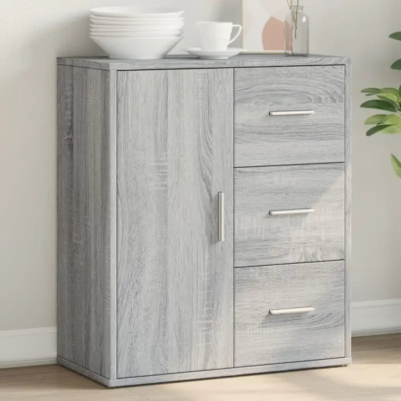 Dressoirs en buffetkasten van bewerkt hout met trendy en duurzaam design - Grijs sonoma / 1 - Dressoirs & buffetkasten