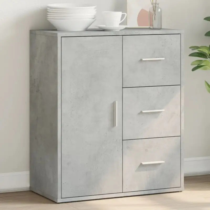Dressoirs en buffetkasten van bewerkt hout met trendy en duurzaam design - Betongrijs / 1 - Dressoirs & buffetkasten