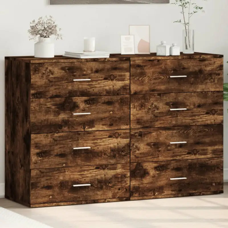 Dressoirs en buffetkasten van bewerkt hout met trendy en praktische design - Gerookt eiken / 1 - Dressoirs &