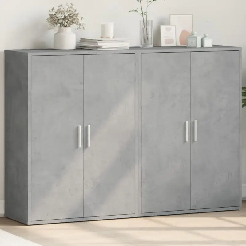 Dressoirs en buffetkasten van bewerkt hout voor een trendy en stevige uitstraling - Betongrijs / 1 - Dressoirs &