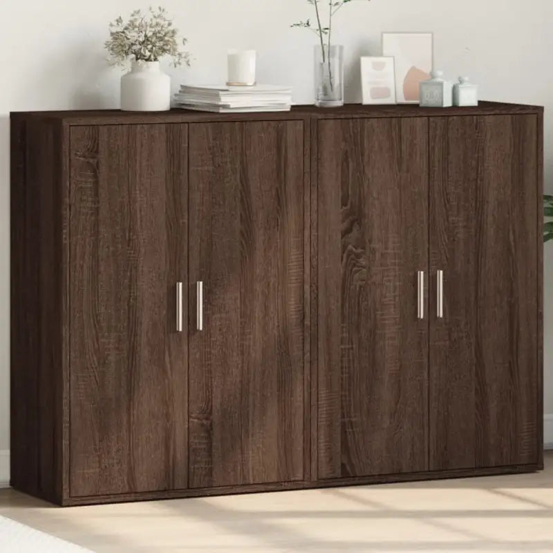 Dressoirs en buffetkasten van bewerkt hout voor een trendy en stevige uitstraling - bruin eikenkleur / 1 - Dressoirs &