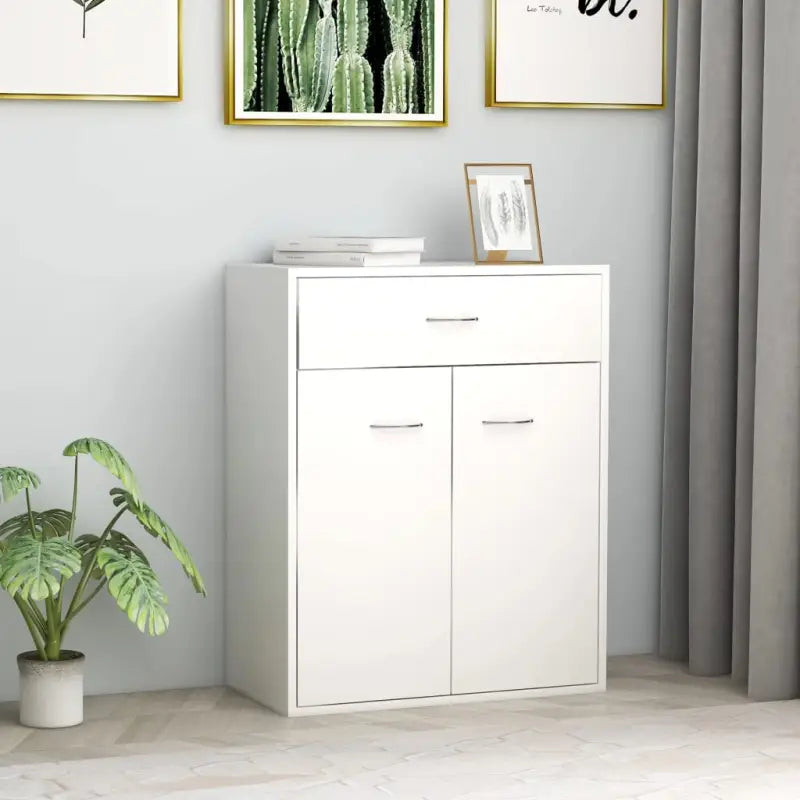 Dressoirs met bewerkt hout voor een minimalistische uitstraling - Wit / 1 - Dressoirs & buffetkasten