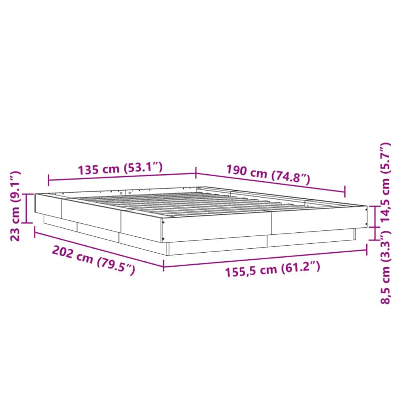 Duurzaam bedframe van bewerkt hout voor een goede nachtrust - Bedden & bedframes