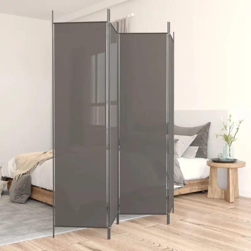 Duurzaam kamerscherm voor het verdelen van ruimtes en privacy - Antraciet / 200 x 220 cm / 4 - Kamerschermen