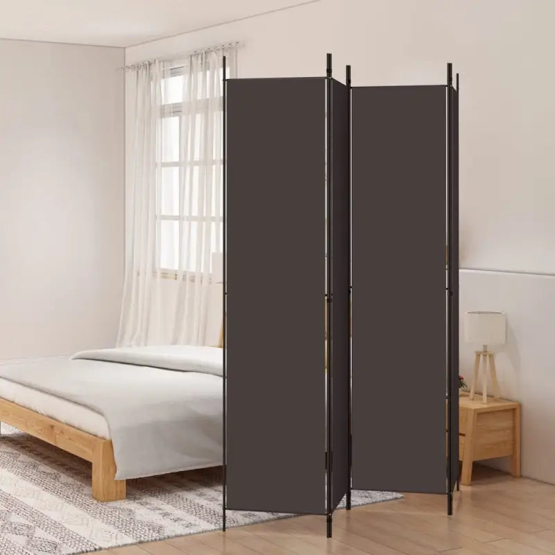 Duurzaam kamerscherm voor het verdelen van ruimtes en privacy - Bruin / 200 x 220 cm / 4 - Kamerschermen