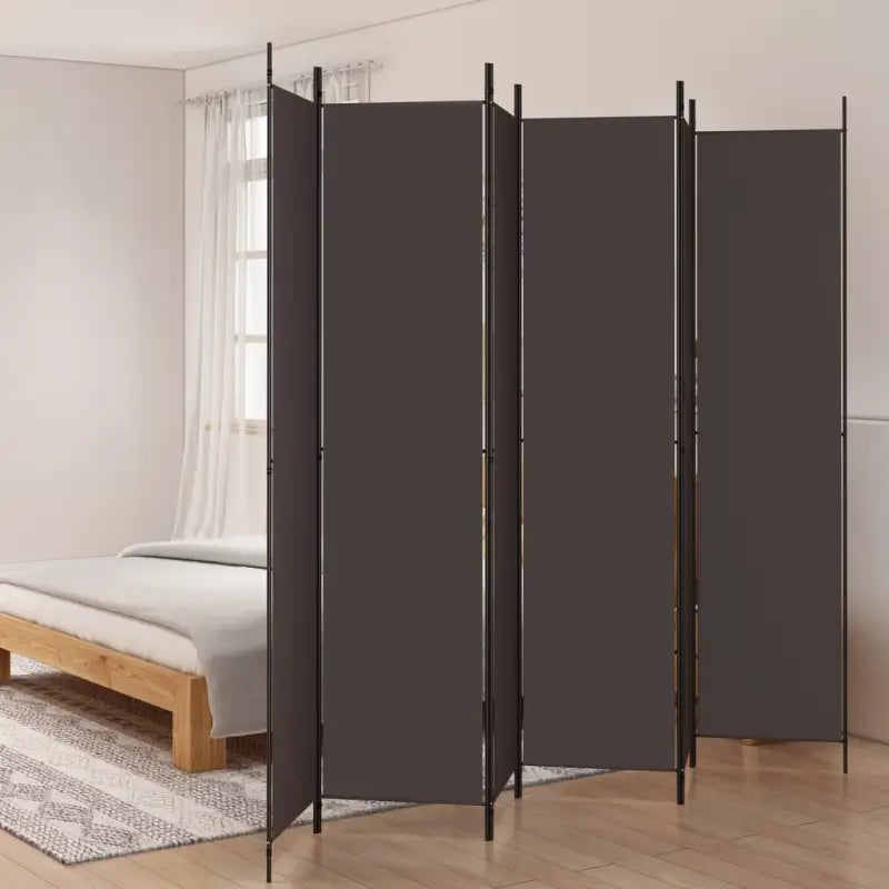 Duurzaam kamerscherm voor het verdelen van ruimtes en privacy - Bruin / 300 x 220 cm / 6 - Kamerschermen