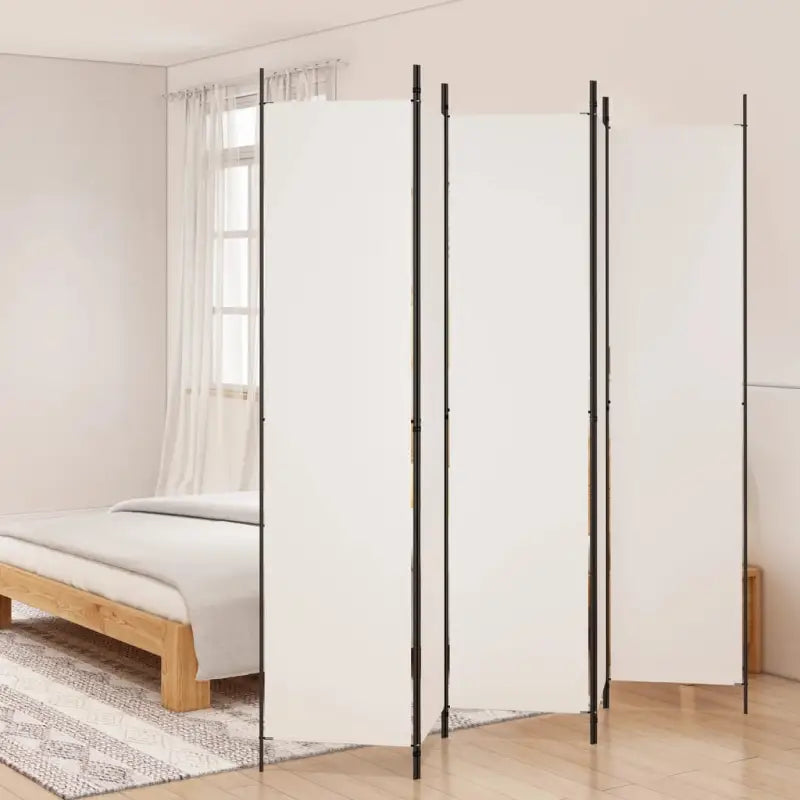 Duurzaam kamerscherm voor het verdelen van ruimtes en privacy - Wit / 250 x 220 cm / 5 - Kamerschermen