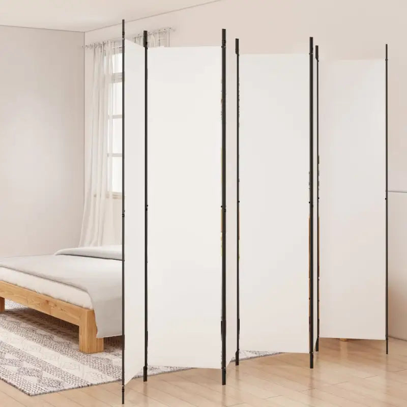 Duurzaam kamerscherm voor het verdelen van ruimtes en privacy - Wit / 300 x 220 cm / 6 - Kamerschermen