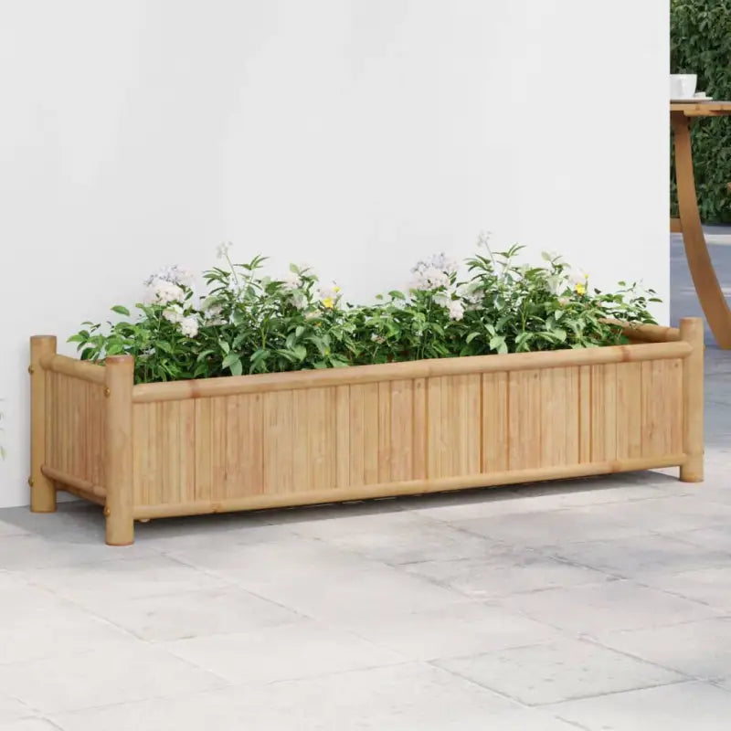 Duurzame bamboe plantenbak voor tuin balkon en terras - Bloempotten & plantenbakken