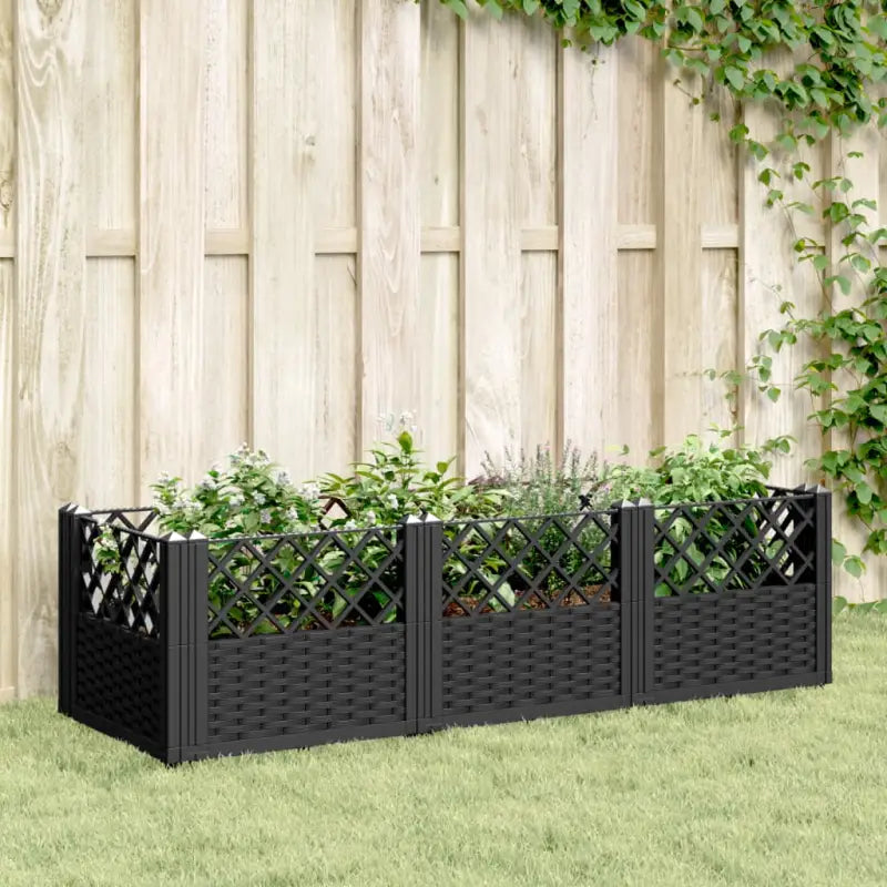 Duurzame bloempotten en plantenbakken voor je tuin of keukenruimte - Zwart / 123,5 x 43,5 x 43,5 cm / 1 - Bloempotten &