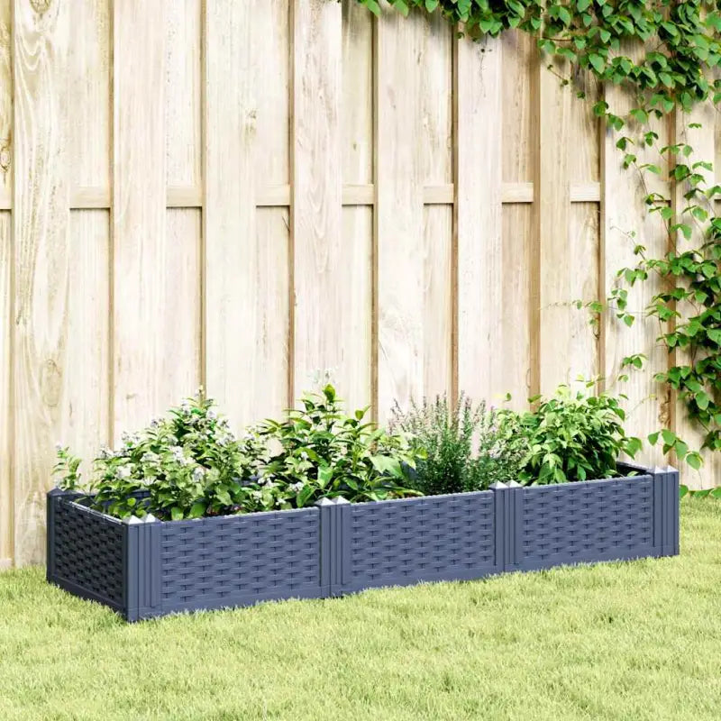 Duurzame bloempotten en plantenbakken voor je tuin of keukenruimte - Blauwgrijs / 125 x 40 x 28,5 cm / 1 - Bloempotten