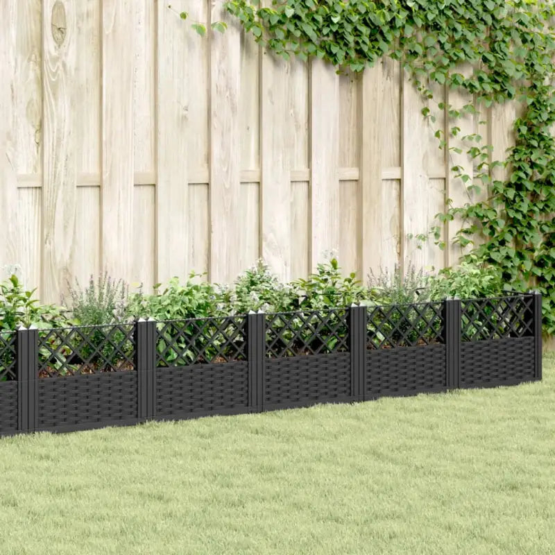 Duurzame bloempotten en plantenbakken voor je tuin of keukenruimte - Zwart / 363,5 x 43,5 x 43,5 cm / 1 - Bloempotten &