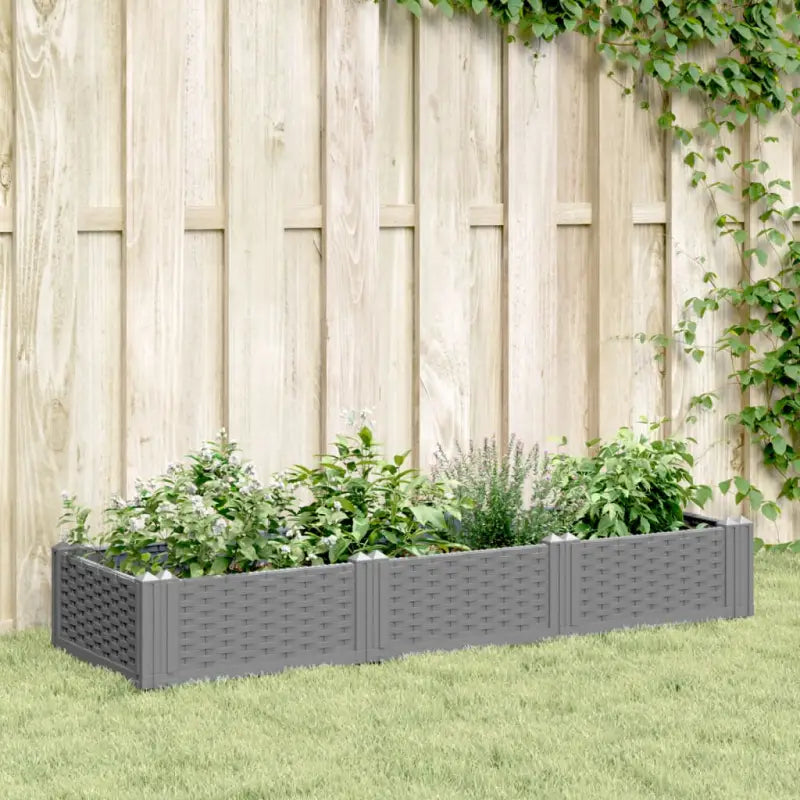 Duurzame bloempotten en plantenbakken voor je tuin of keukenruimte - Lichtgrijs / 125 x 40 x 28,5 cm / 1 - Bloempotten