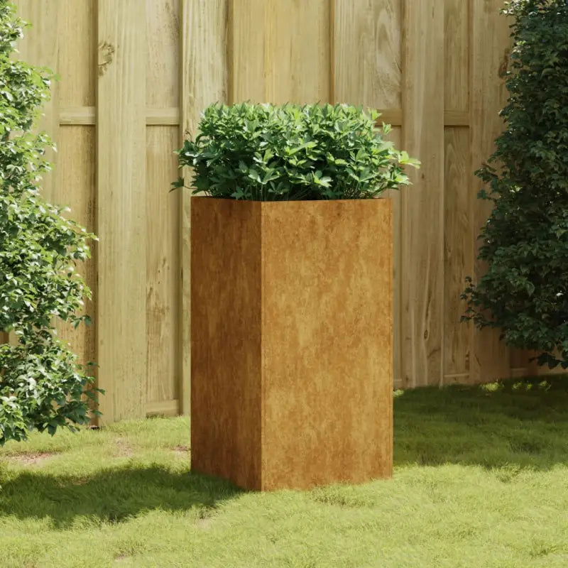 Duurzame cortenstaal plantenbakken met open bodem voor tuin en balkon - Bloempotten & plantenbakken