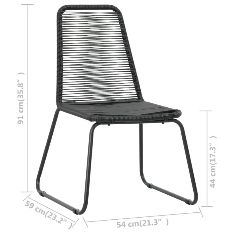 Duurzame PVC-Rattan Tuinset met Stalen Frame - Tuinsets