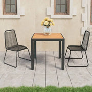 Duurzame PVC-Rattan Tuinset met Stalen Frame - Tuinsets
