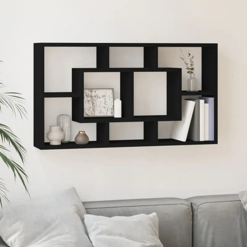 Duurzame wandplank voor boeken en decoratie - Zwart / 1 - Wandplanken