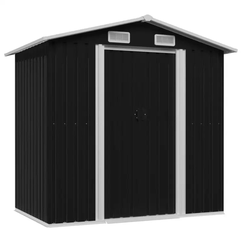 Dwergschuur met ventilatie voor gereedschap en materialen - Antraciet / 1 - Tuinhuizen