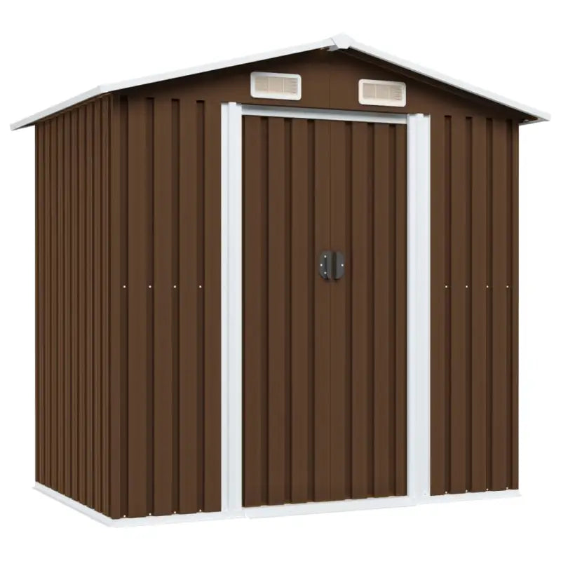 Dwergschuur met ventilatie voor gereedschap en materialen - Bruin / 1 - Tuinhuizen