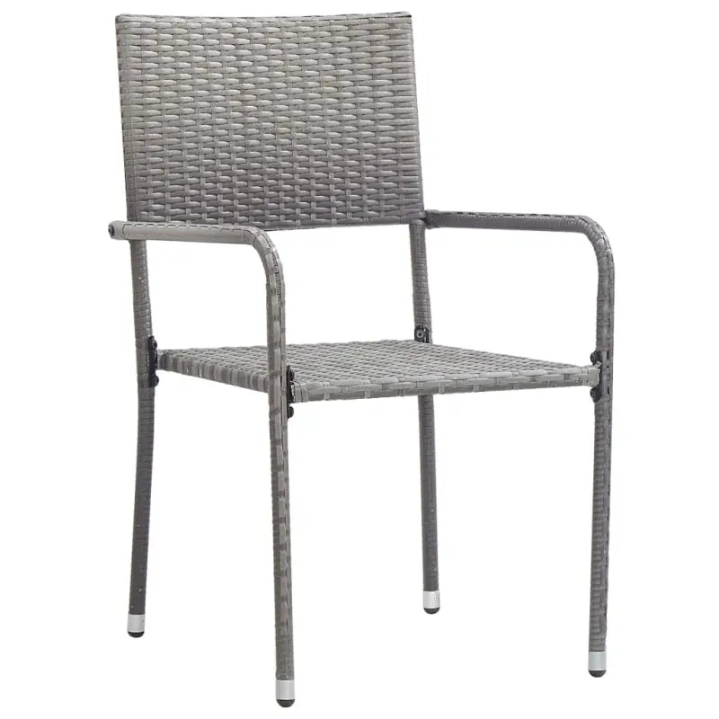 E gallery tuinset met poly rattan en gehard glas voor elegant buitenleven - 160 cm tafellengte - Tuinsets