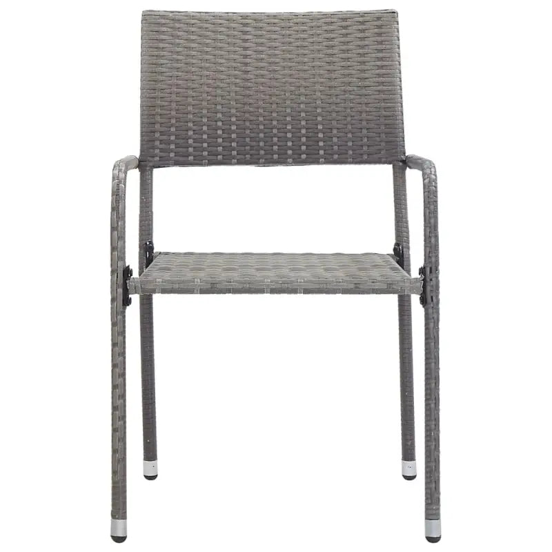 E gallery tuinset met poly rattan en gehard glas voor elegant buitenleven - 160 cm tafellengte - Tuinsets
