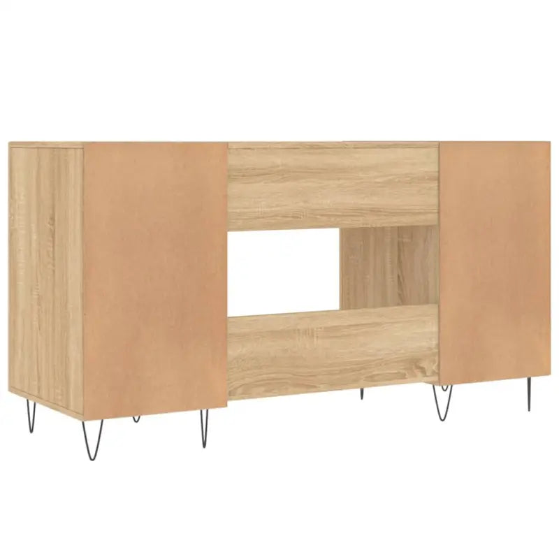 Eenvoudig bureau van bewerkt hout voor een elegante werkruimte - Bureaus