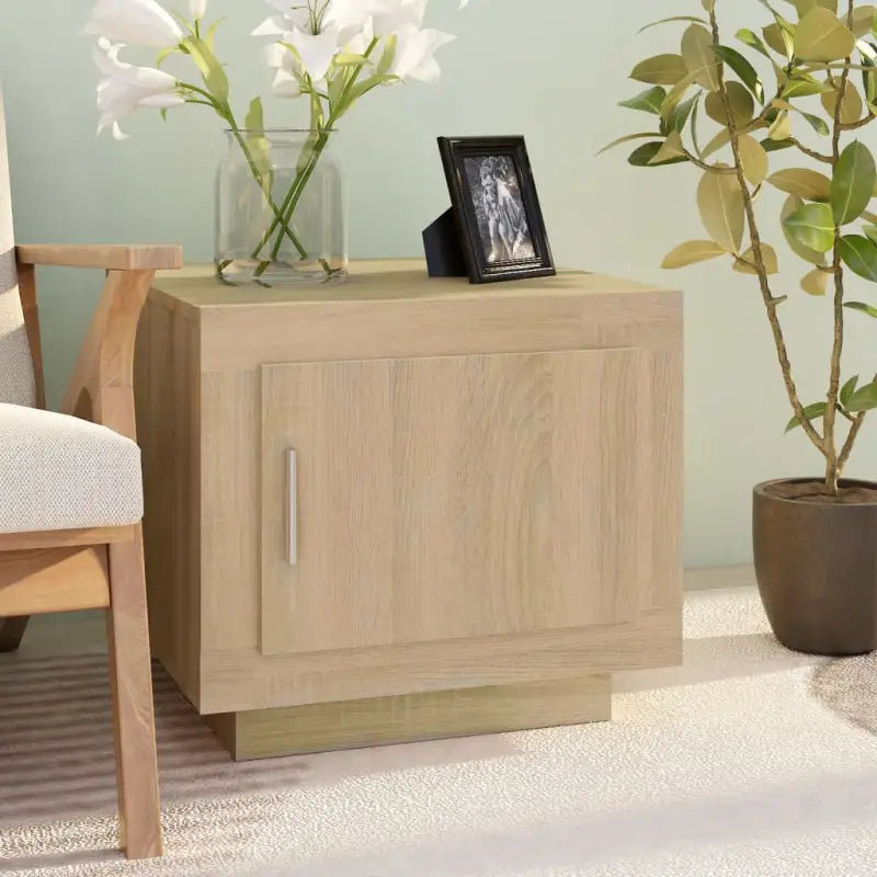 Eenvoudig schoon Salontafel van bewerkt hout met stijlvolle afwerking - Sonoma eiken / 1 - Salontafels