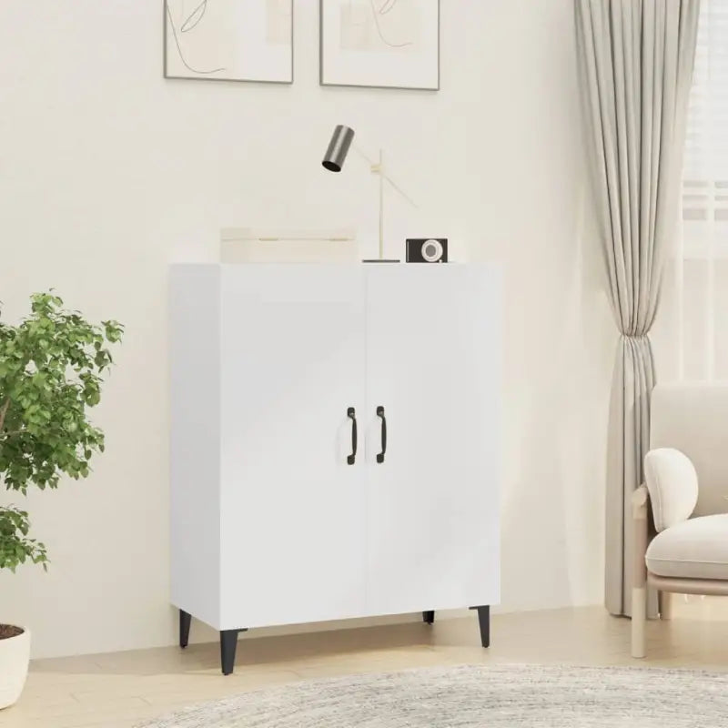 Eenvoudig schoon te maken dressoir met trendy ontwerp en bewerkt hout - Wit / 1 - Dressoirs & buffetkasten