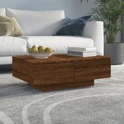 Eenvoudige salontafel van bewerkt hout met elegante afwerking - Salontafels