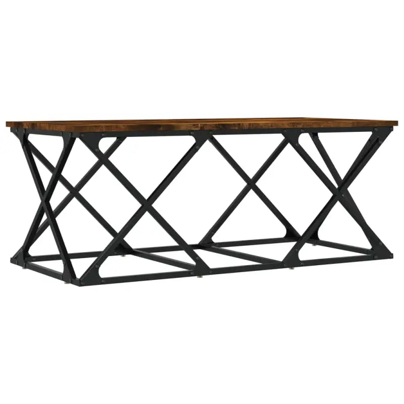 Eerlijke Salontafel met Behandeld Hout voor een elegante woonkamer - Salontafels