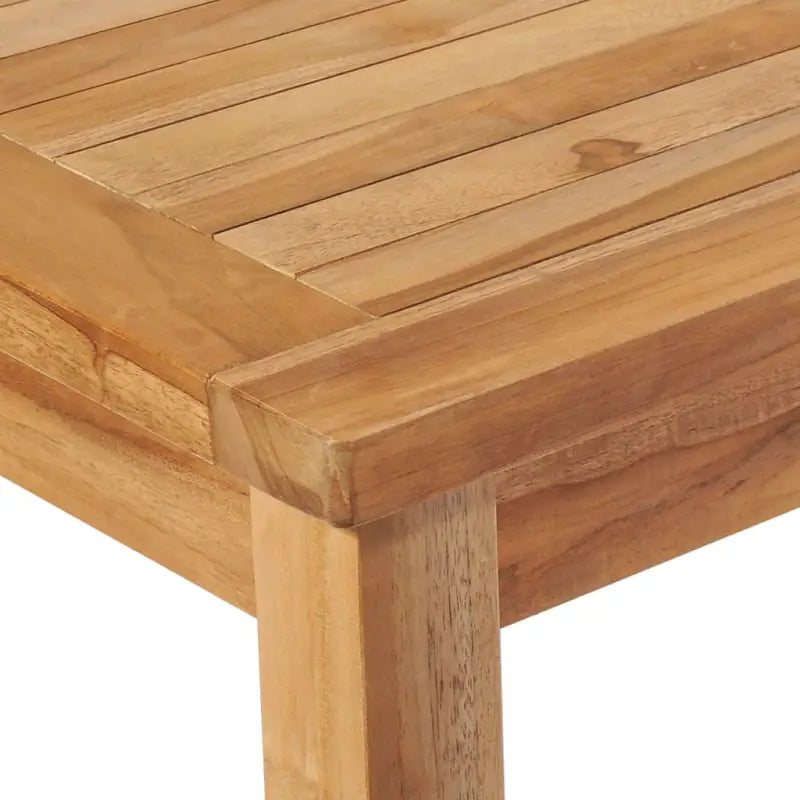 Eethoek in massief teakhout met stevig tafelblad en fijn geschuurd hout - Tuinsets