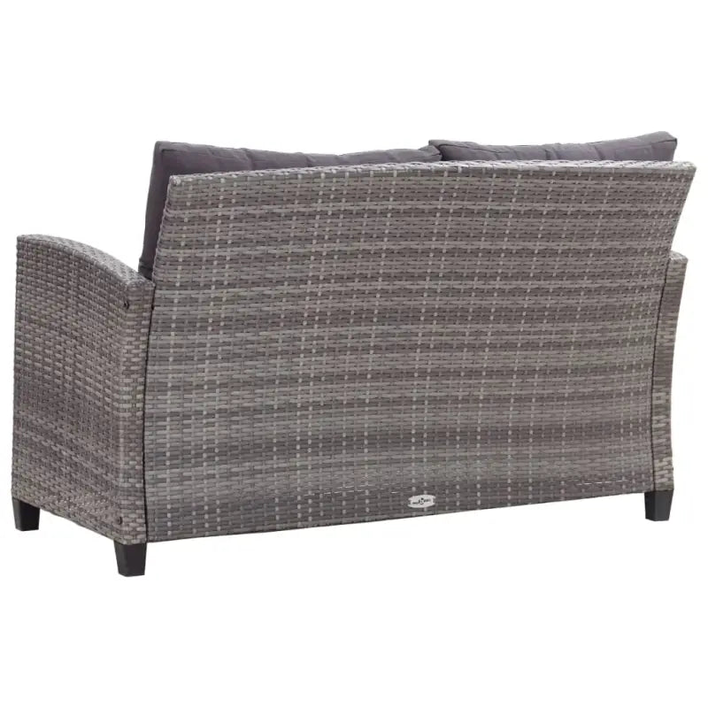 Eethoek van poly rattan en massief acaciahout met moderne charme - Tuinsets