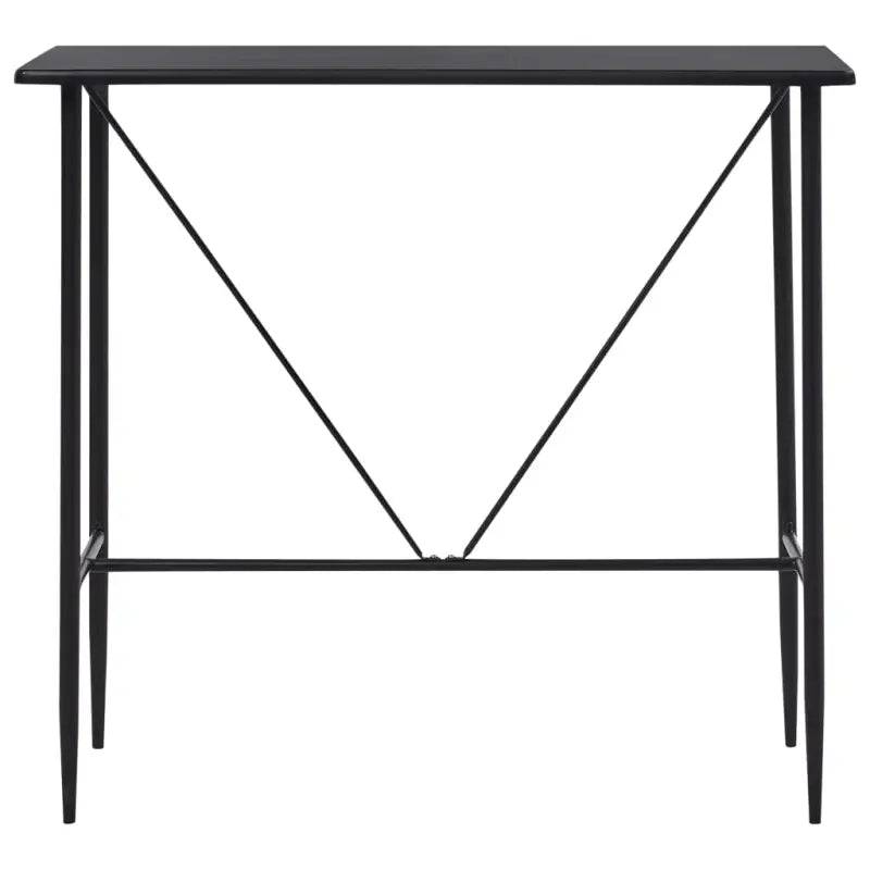 Eetkamerset met levering bevat modern zwart materiaal voor eigentijds interieur - Zwart - Eetkamersets