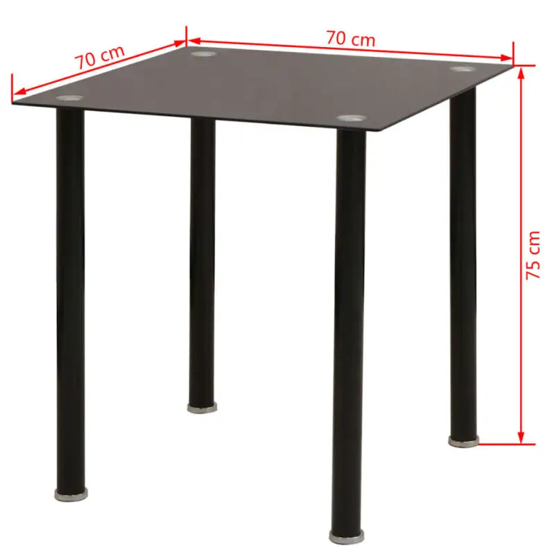 Eetkamerset met stalen frame en gehard glas voor een moderne uitstraling - Eetkamersets