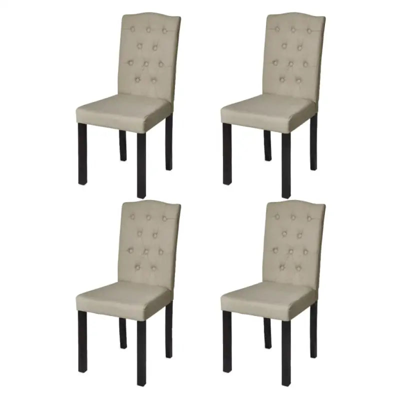 Eetkamerstoelen levering bevat comfortabel en elegant design - Beige / 4 - Eetkamerstoelen