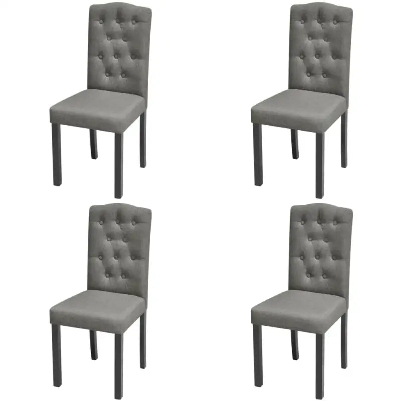 Eetkamerstoelen levering bevat comfortabel en elegant design - Grijs / 4 - Eetkamerstoelen