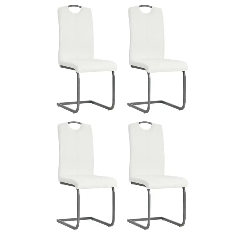 Eetkamerstoelen levering bevat strak gestroomlijnd ontwerp en luxe uitstraling - Wit / 4 - Eetkamerstoelen