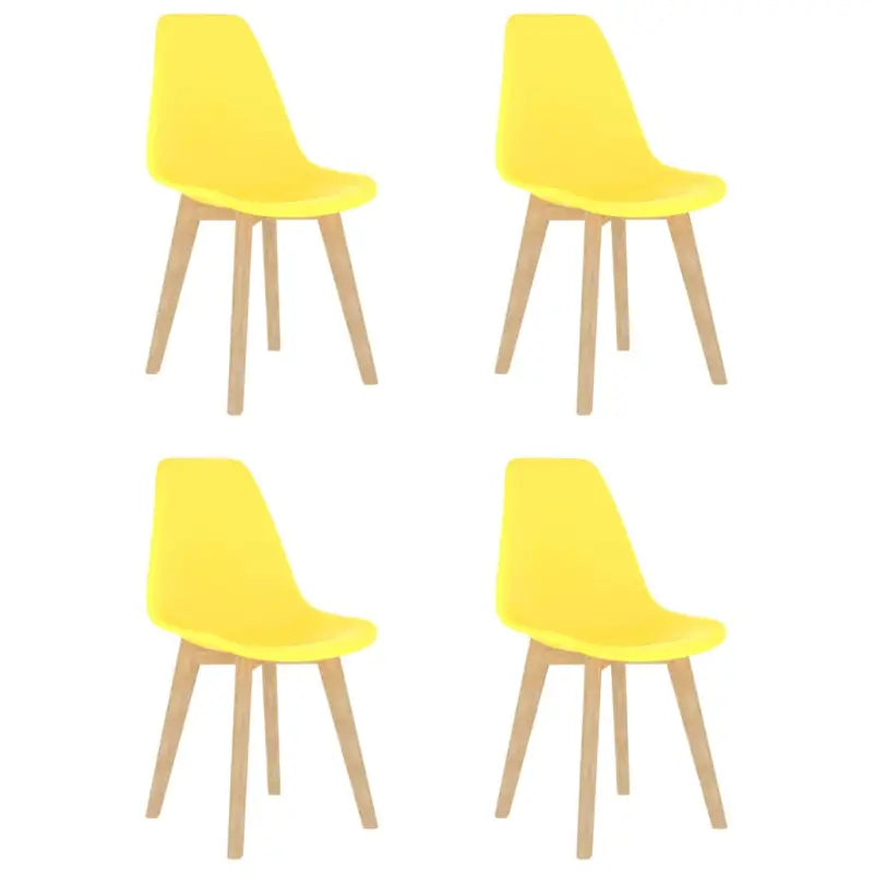 Eetkamerstoelen met elegant ontwerp en levering bevat erg eenvoudig - Geel / 4 - Eetkamerstoelen