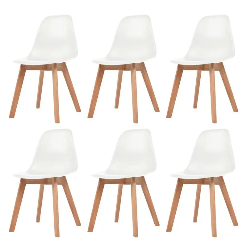Eetkamerstoelen met elegant ontwerp en levering bevat erg eenvoudig - Wit / 6 - Eetkamerstoelen