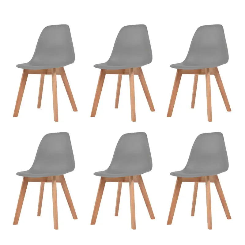 Eetkamerstoelen met elegant ontwerp en levering bevat erg eenvoudig - Grijs / 6 - Eetkamerstoelen