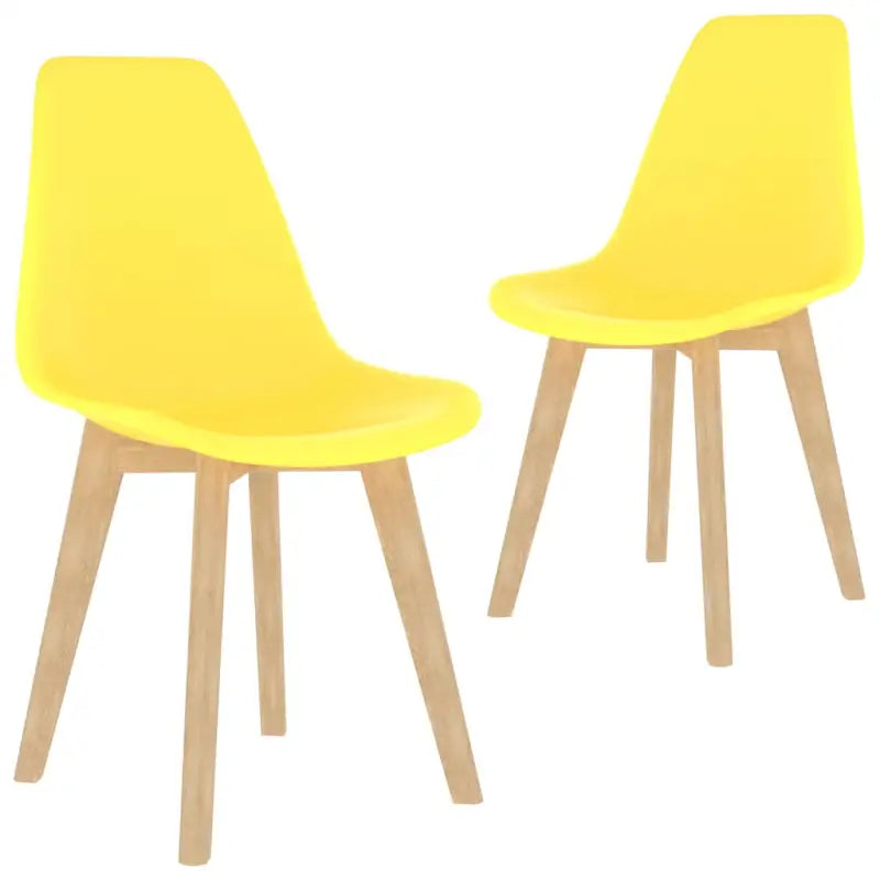 Eetkamerstoelen met elegant ontwerp en levering bevat erg eenvoudig - Geel / 2 - Eetkamerstoelen