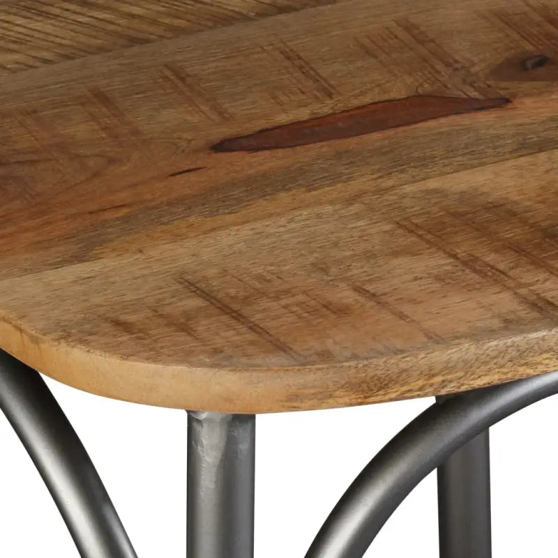 Eetkamerstoelen van massief mangohout in industriële stijl - Eetkamerstoelen