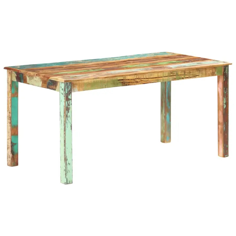 Eetnaafel in antieke stijl van massief gerecycled hout - Eettafels