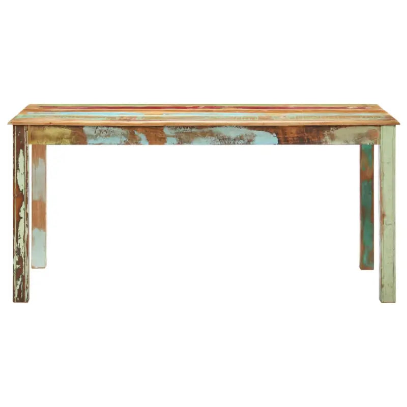 Eetnaafel in antieke stijl van massief gerecycled hout - Eettafels