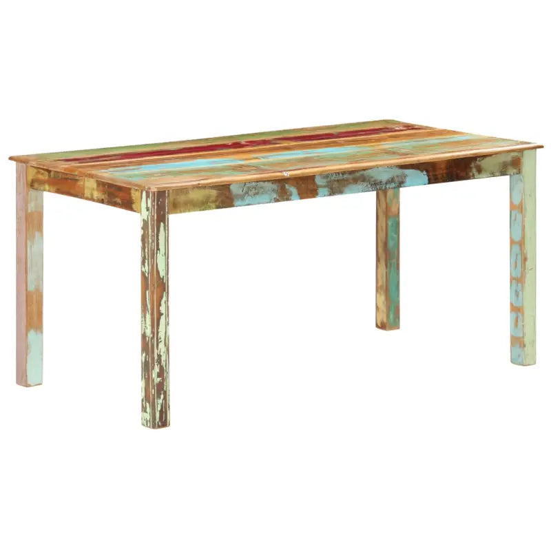 Eetnaafel in antieke stijl van massief gerecycled hout - Eettafels