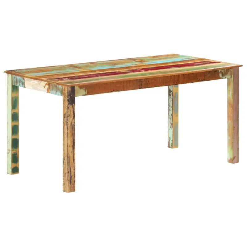 Eetnaafel in antieke stijl van massief gerecycled hout - Eettafels